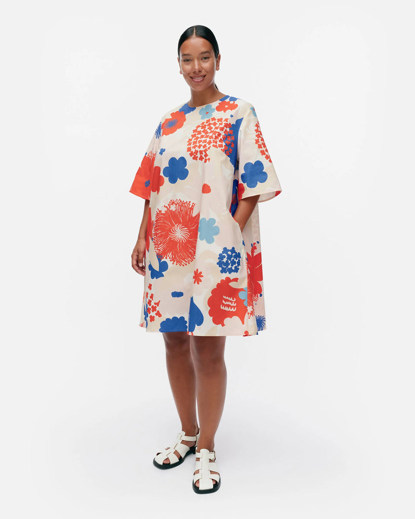 Marimekko Kukkiva Suvikimppu (Summer Bouquet) Shift Dress – Pappa Sven Marimekko Kukkiva Suvikimppu (Summer Bouquet) Shift Dress – Pappa Sven