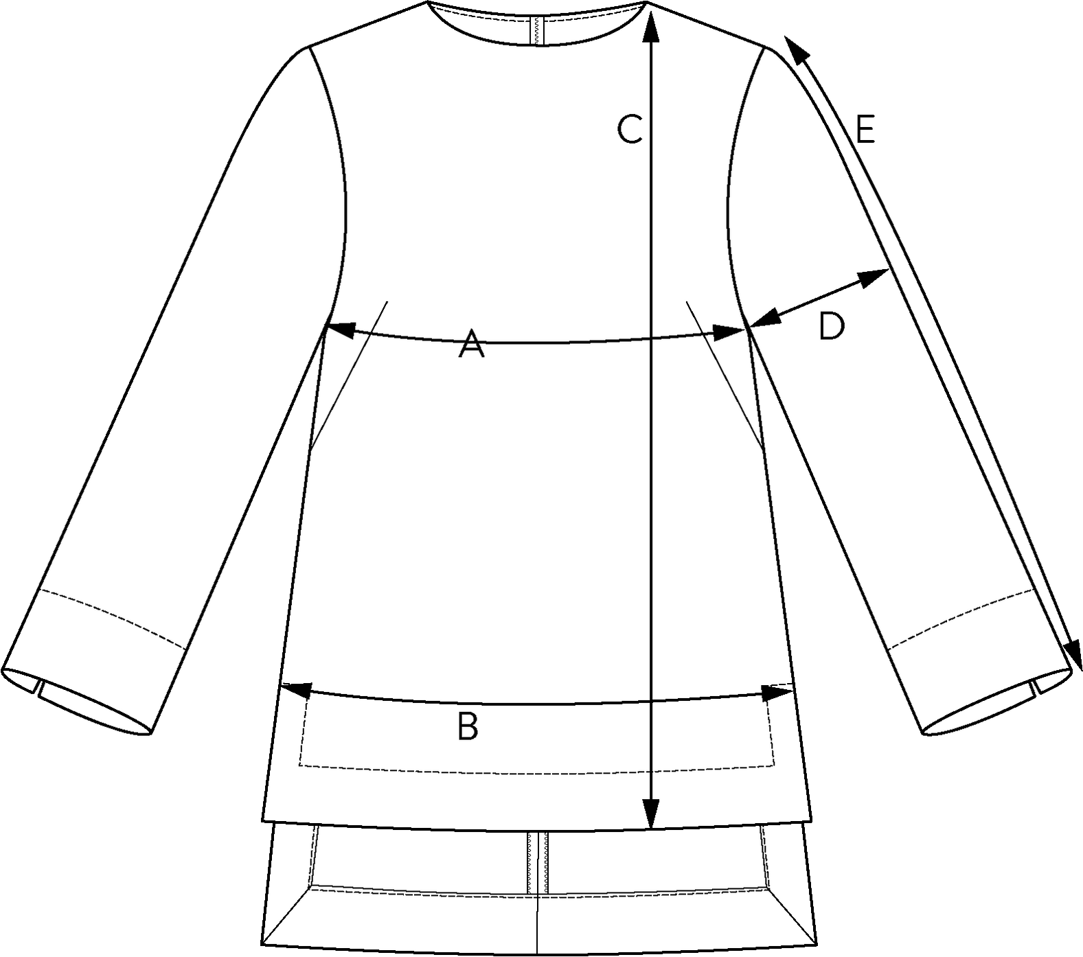 The Assembly Line Sewing Patterns - Long Sleeve Tunic – Pappa Sven