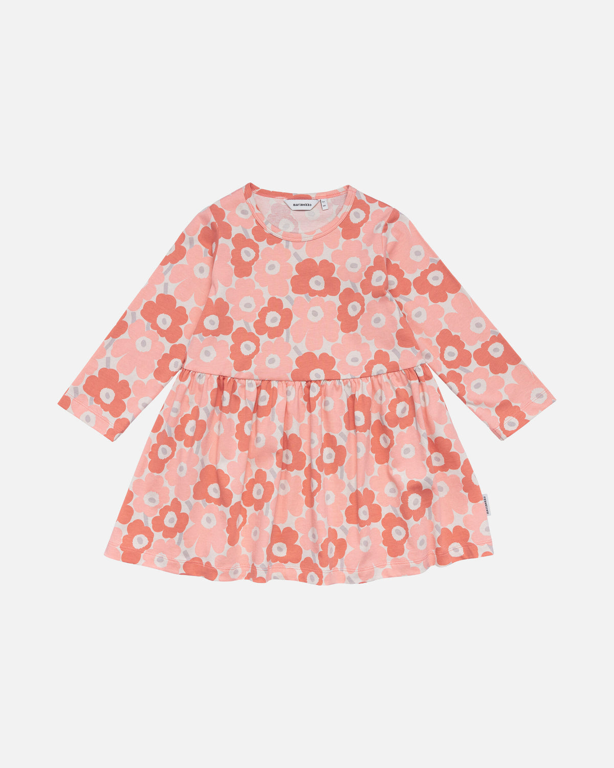 Marimekko 2023 Kukkakoru Pikkuinen Unikko Dress (Kids) Peach / Pink