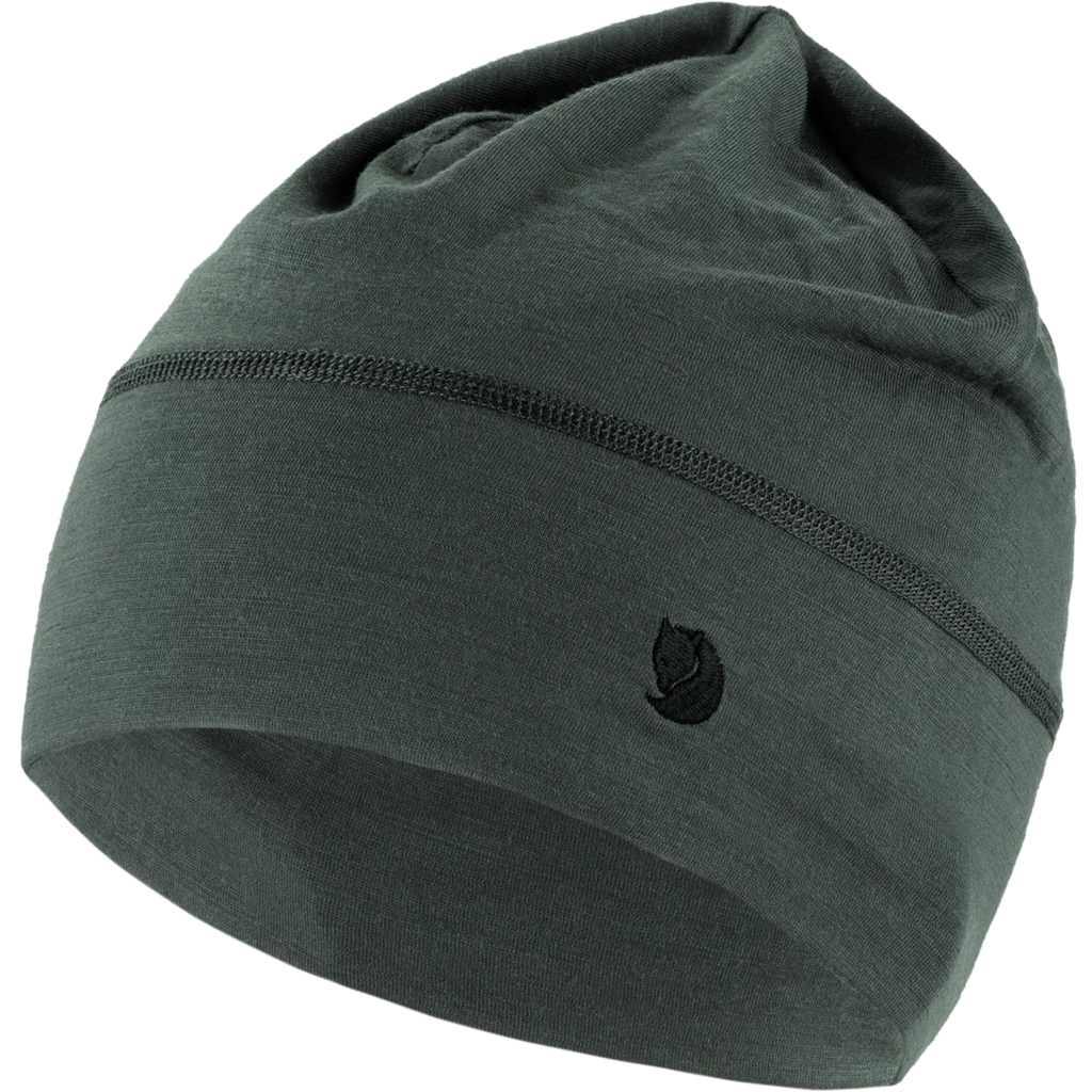 Fjällräven Abisko Lite Wool Beanie Neck Warmer Basalt – Pappa Sven