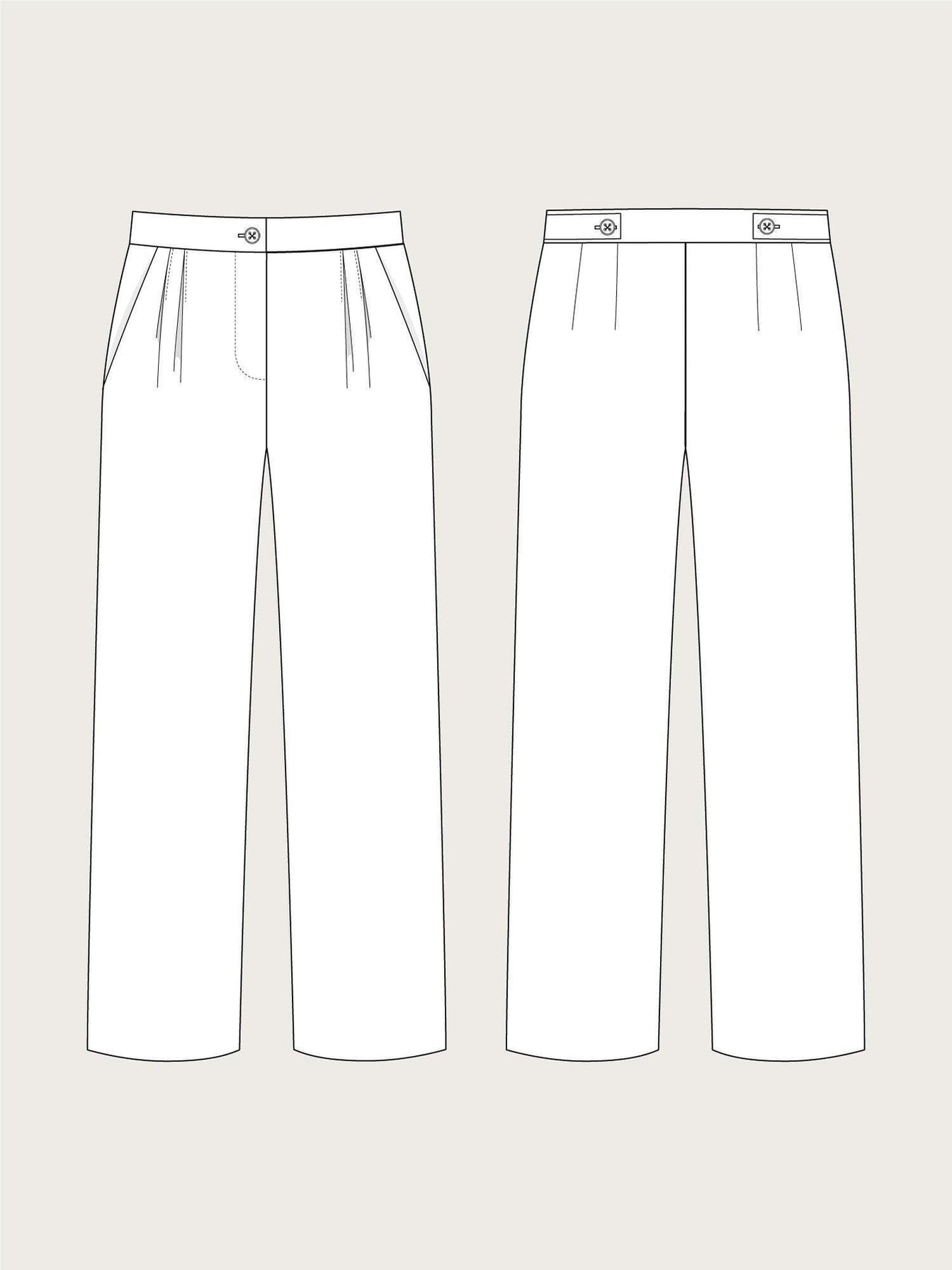 The Assembly Line Sewing Patterns - High Waisted Trouser Pattern ...