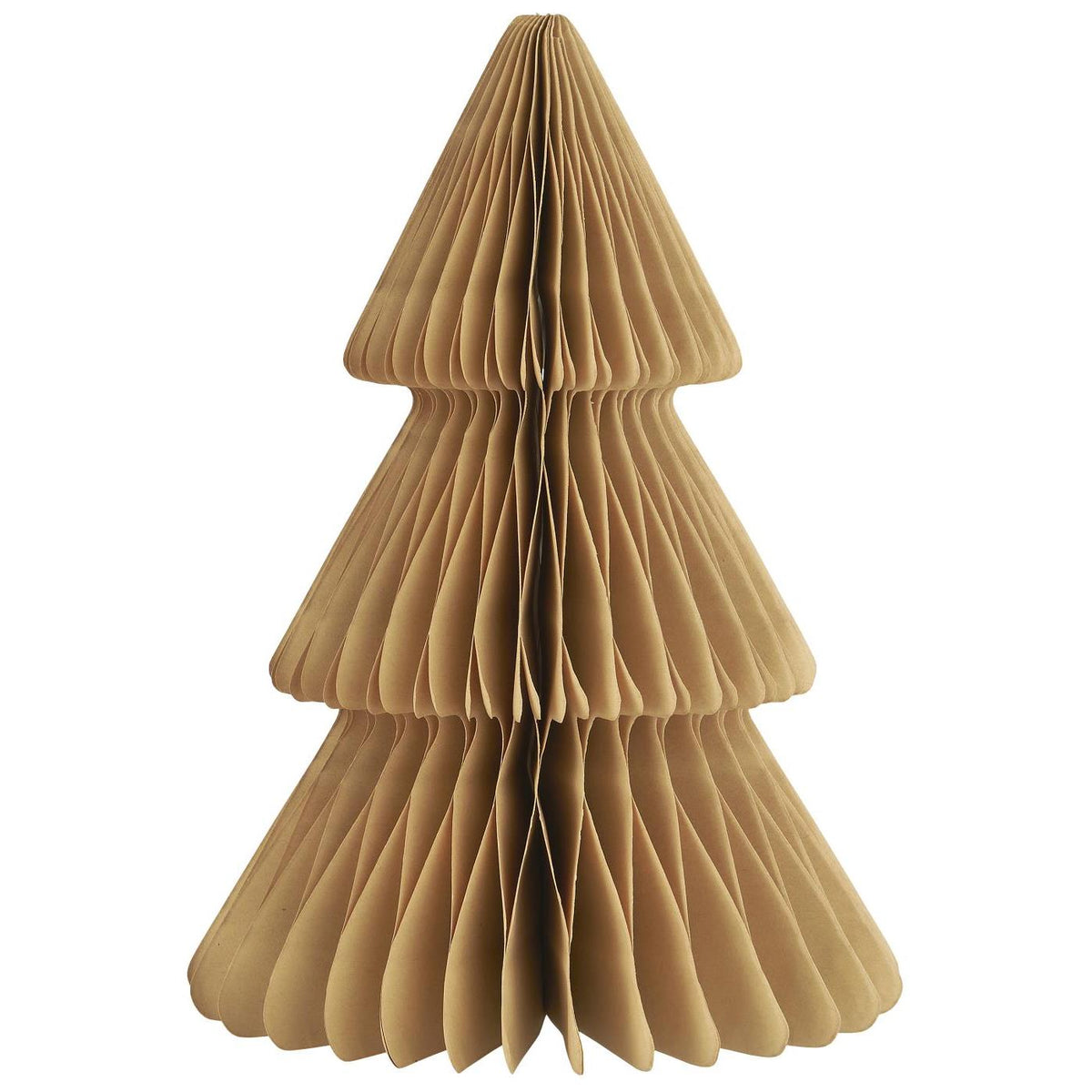 Folded Paper Christmas Trees Gold Pappa Sven